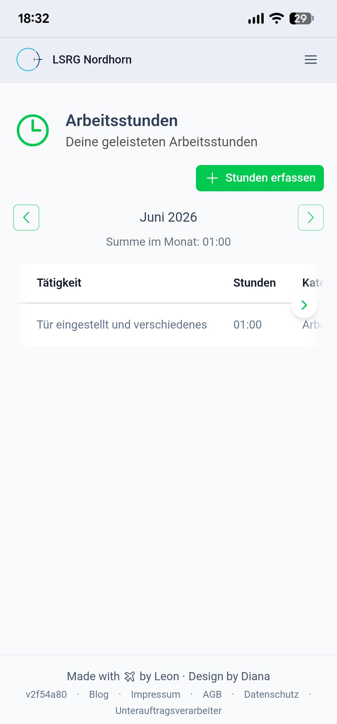 Arbeitsstunden